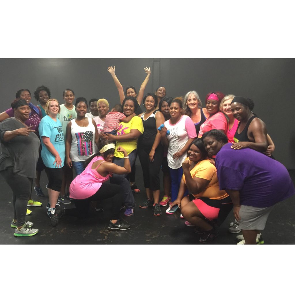 Yesterday's Zumba Crew.. I love the unity in this photo. We Love Each Other! 