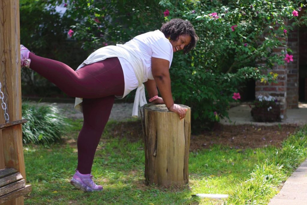 Plus Size Women Working Out In The Park